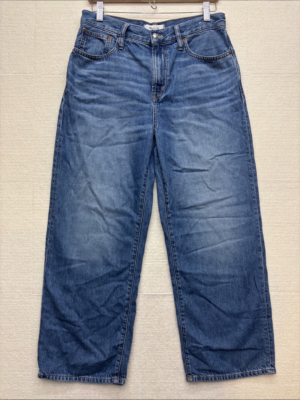 Madewell perfect vintage wide leg crop jeans 29